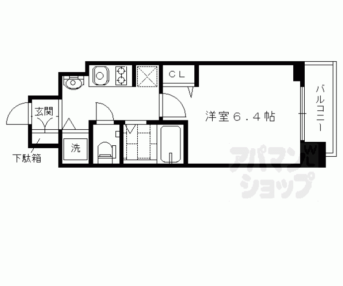 【スワンズ京都七条リベルタ】間取