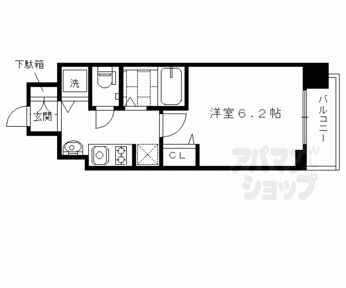 【スワンズ京都七条リベルタ】間取