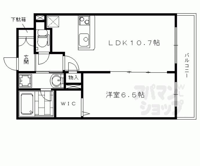 【カサドラーダ九条烏丸】間取