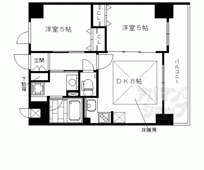 【エステムプラザ京都聚楽第粋邸】間取