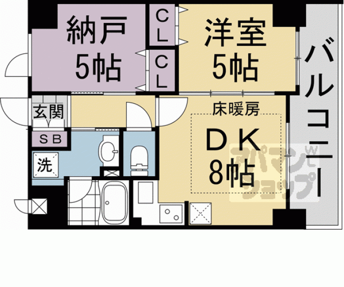 【エステムプラザ京都聚楽第粋邸】間取