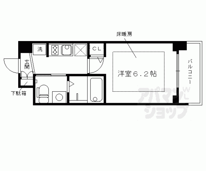 【エステムプラザ京都聚楽第雅邸】間取