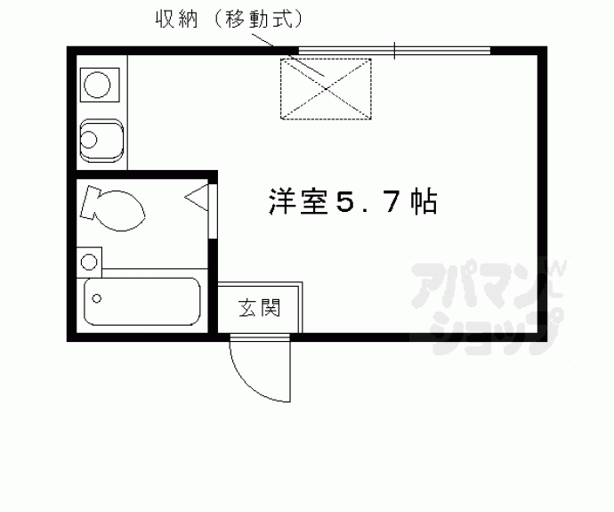 【ステーション京都女子ハイツ】間取