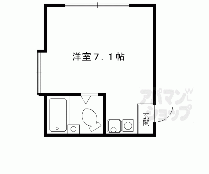 【ステーション京都女子ハイツ】間取