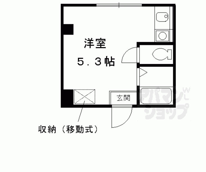 【ステーション京都女子ハイツ】間取