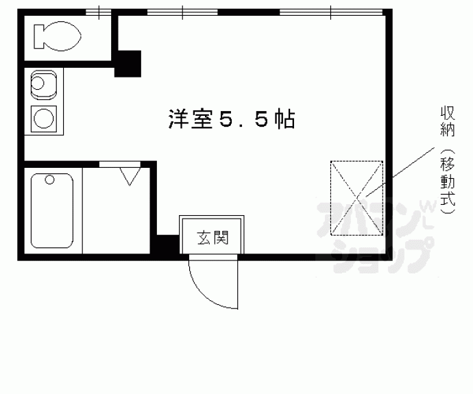 【ステーション京都女子ハイツ】間取