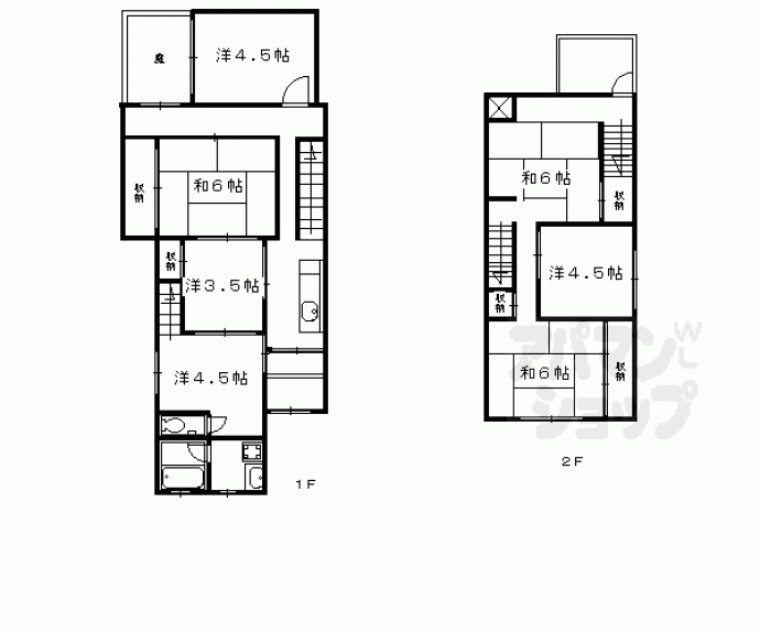 【鍵屋町貸家】間取