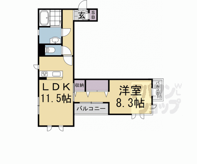 【プランドール西ノ庄】間取