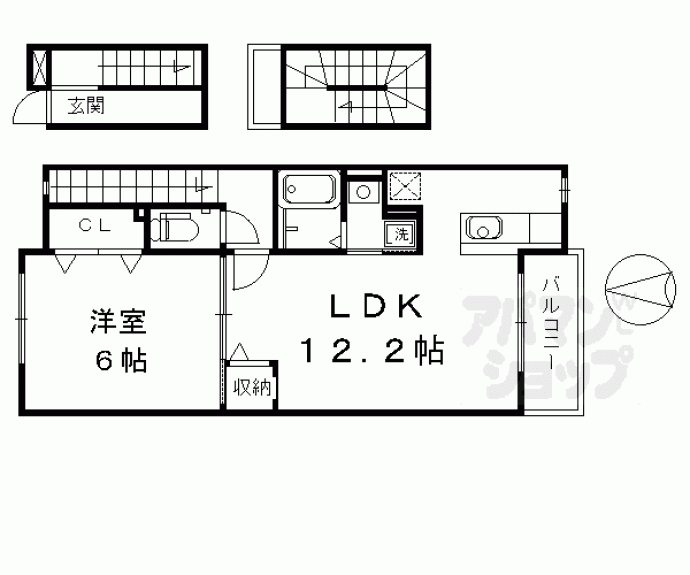 【ブライド・メゾン・さくらⅠ・Ⅱ】間取