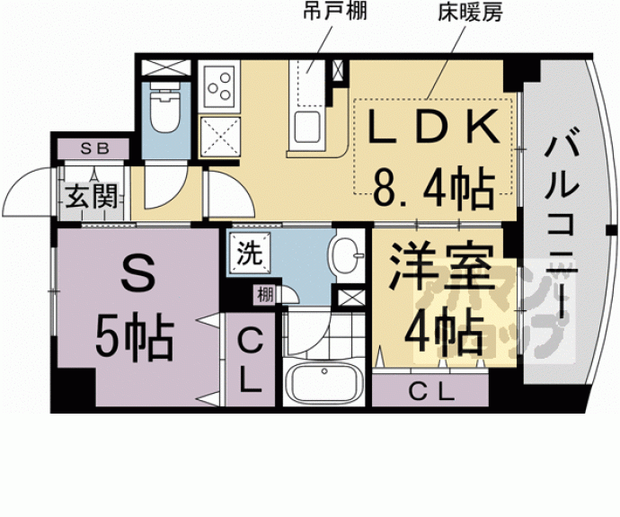 【エステムプラザ京都河原町通Ⅱレジデンシャル】間取