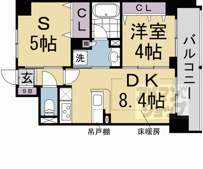 【エステムプラザ京都河原町通Ⅱレジデンシャル】間取