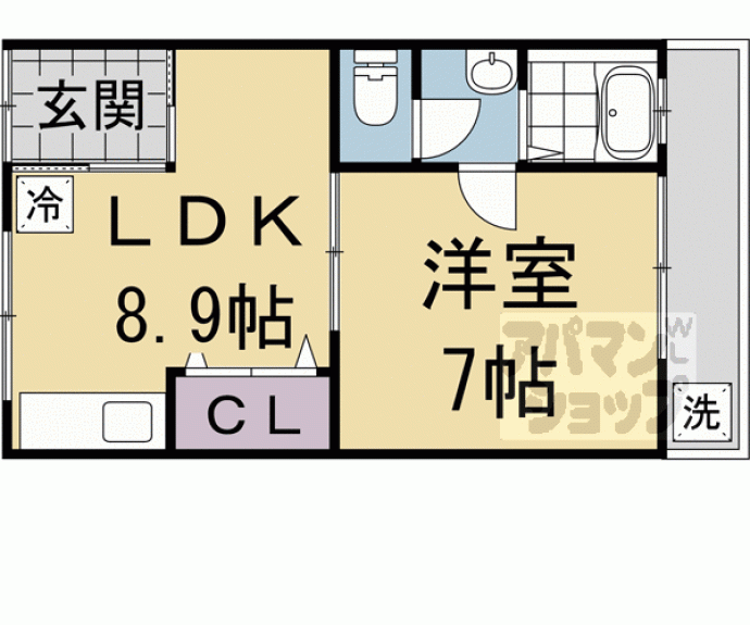 【唐橋芦辺町テラスハウス】間取