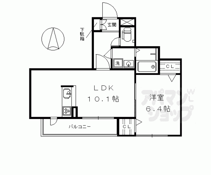 【シャーメゾンルンガルノ】間取