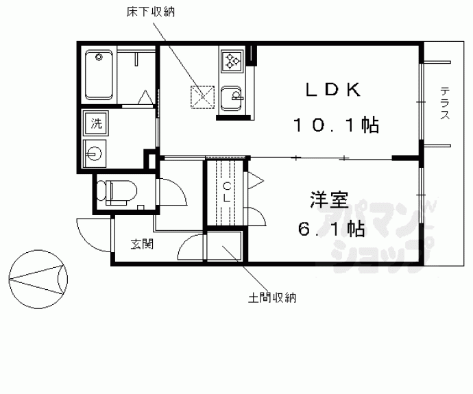 【シャーメゾン吉祥院】間取