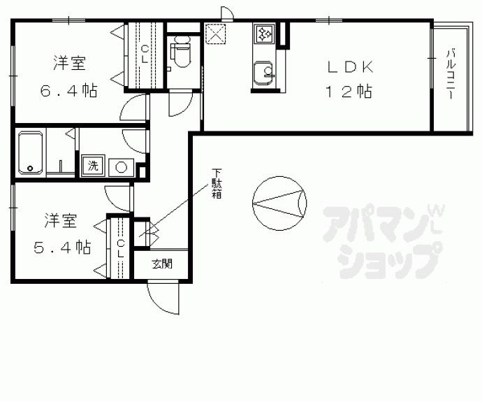 【シャーメゾン御前】間取