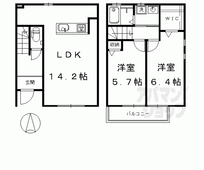 【セントフィオーレ東山本町】間取