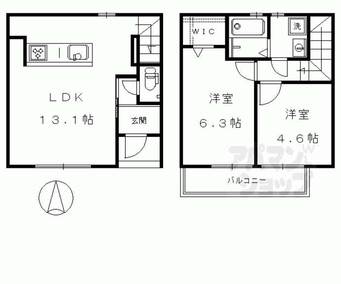 【セントフィオーレ東山本町】間取