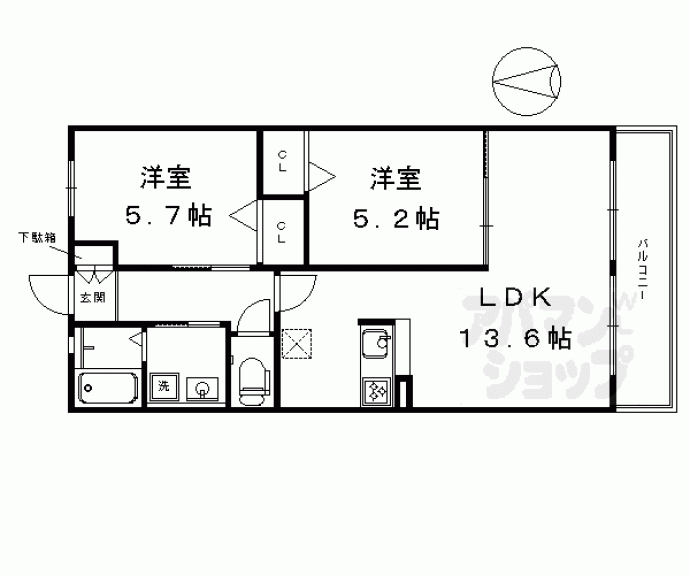 【サニーコートドエル】間取