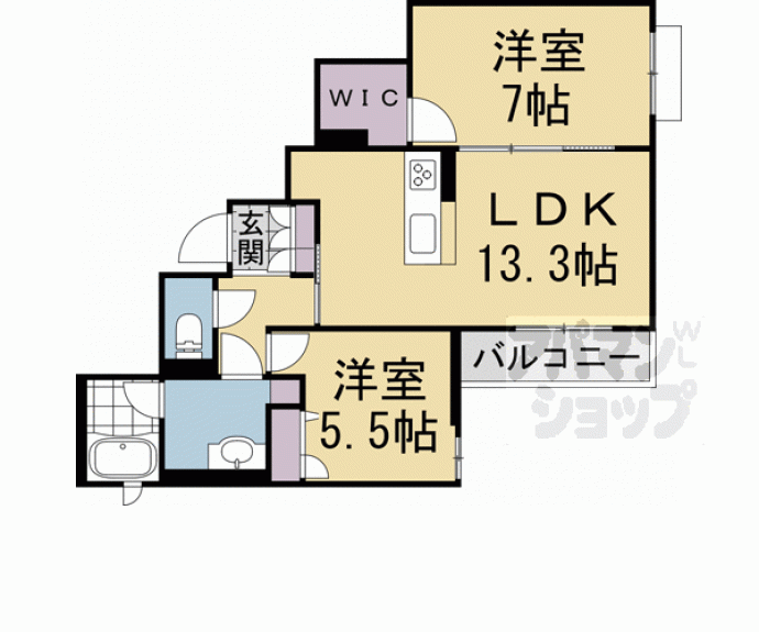 【シャーメゾン洛】間取