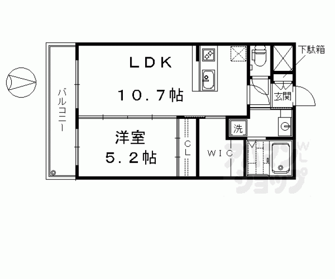 【ビクトワール京都河原町】間取