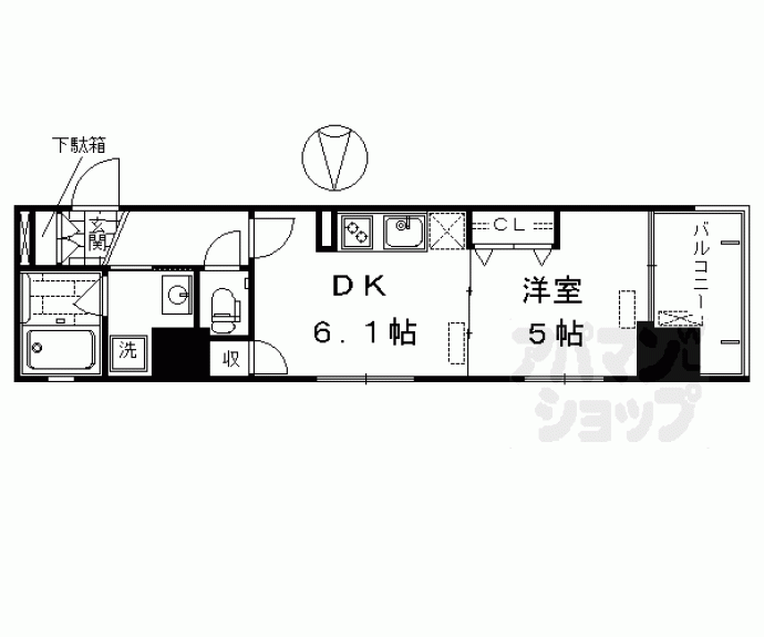 【ベラジオ京都西大路】間取