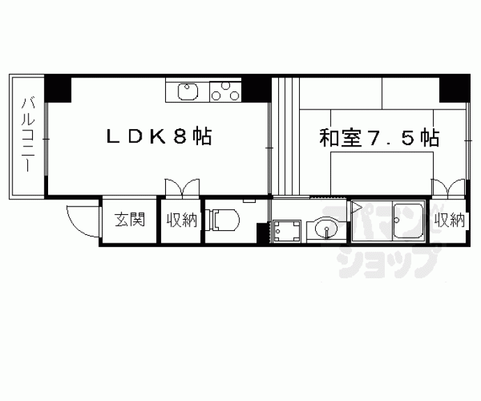 【二人司町西ハウスⅠ】間取