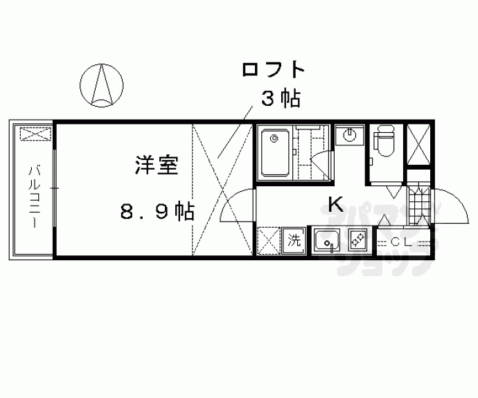 【サンモールコート十条】間取