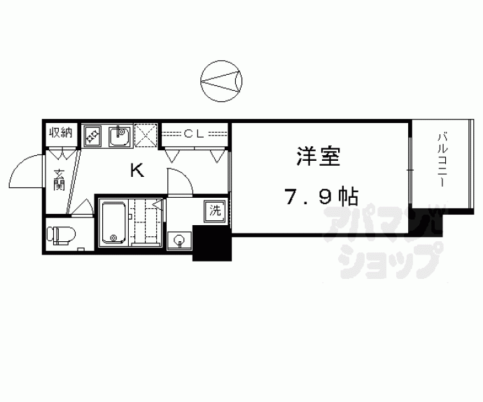 【レジデンス京都ゲートシティ】間取