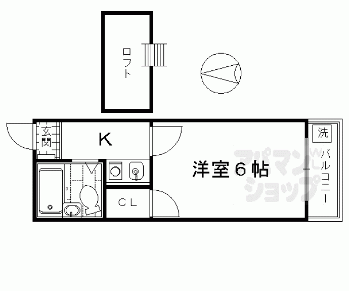 【グローリーハイツ東福寺】間取