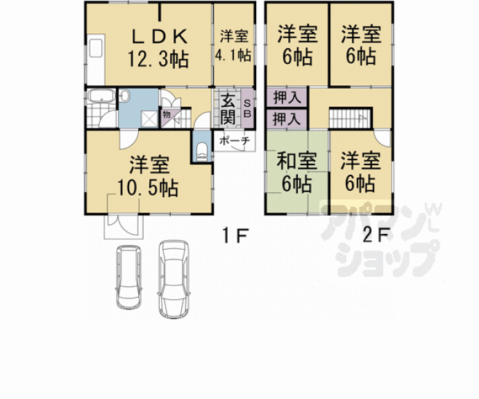 【久世東土川町戸建】間取