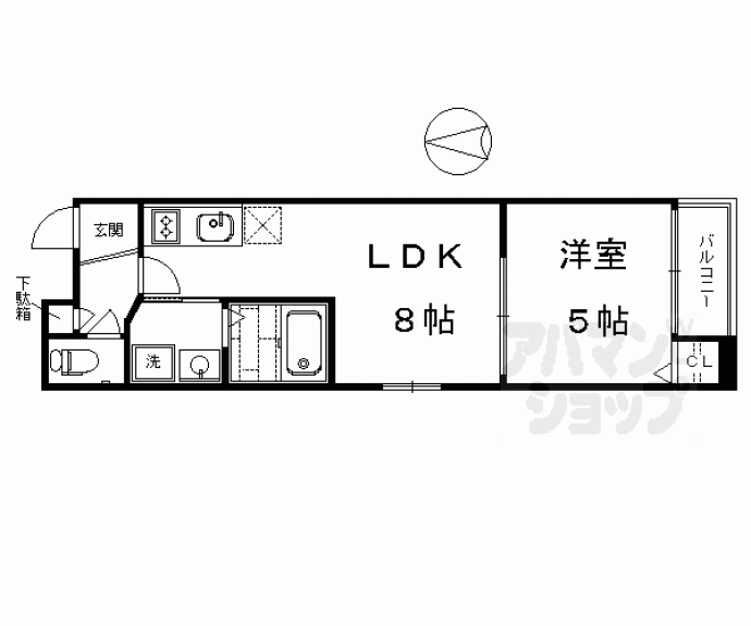 【ＲＩＥＳ．Ｈ．ＳＵＥＧＡ】間取