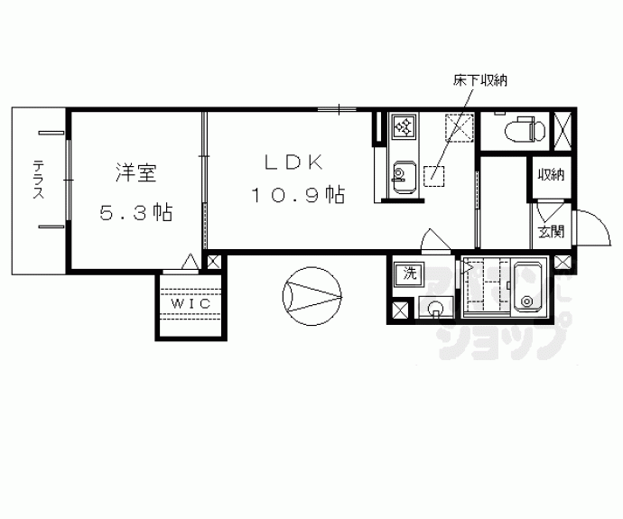 【シャーメゾン西大路】間取