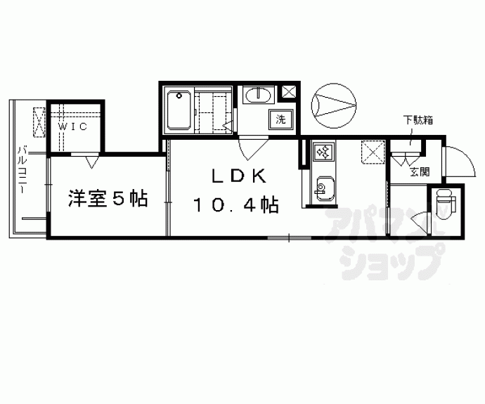 【シャーメゾン西大路】間取