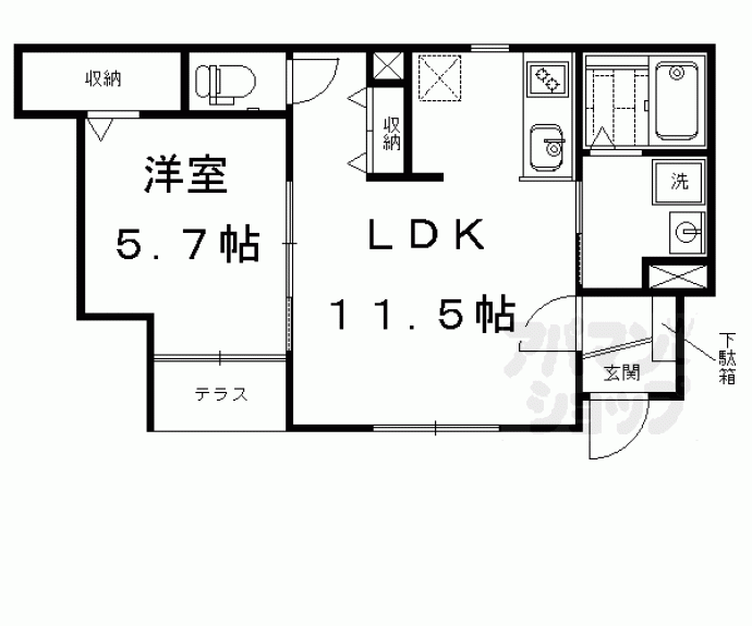 【フォレストメゾン花屋町】間取