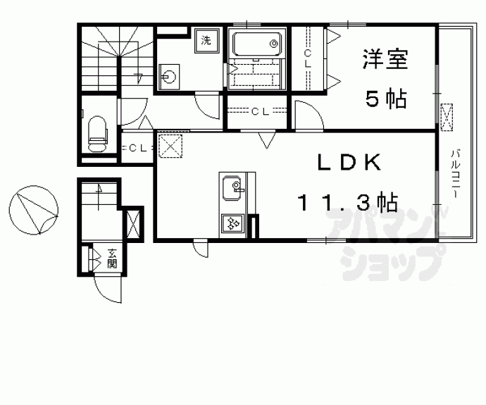 【メゾンアロー東山】間取