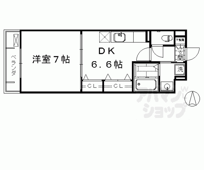 【シティハウス東寺】間取