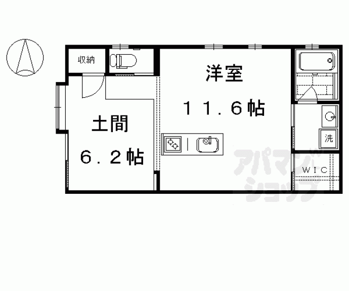 【エルベコート東山七条】間取