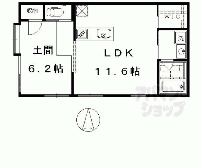 【エルベコート東山七条】間取