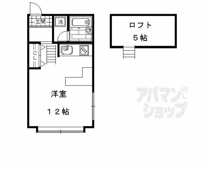 【本町２１丁目アパート】間取