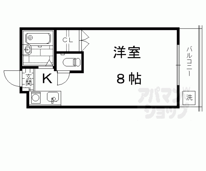 【鞘町フラッツ】間取