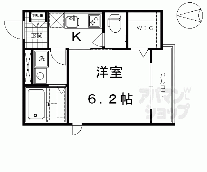 【シャーメゾン唐橋】間取