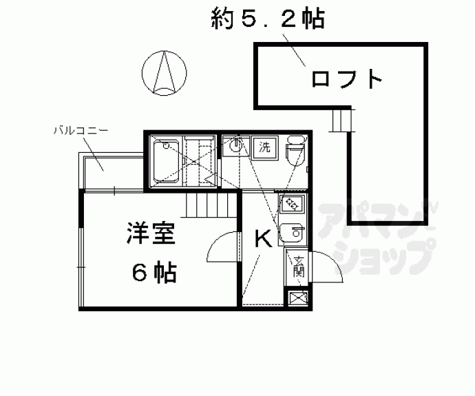 【ＫＹＯＴＯ　ＨＯＵＳＥ羅城門】間取