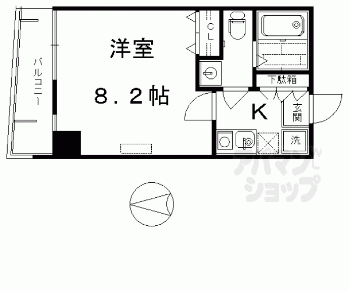 【シボラ六条高倉】間取