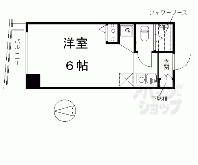 【シボラ六条高倉】間取