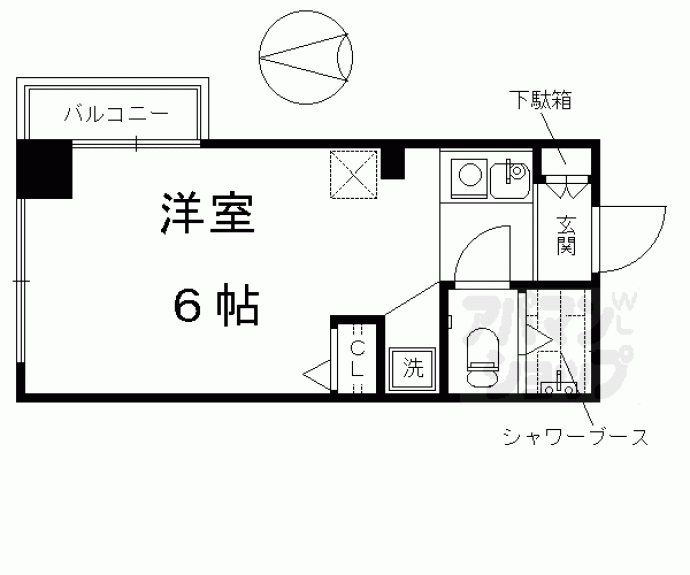 【シボラ六条高倉】間取