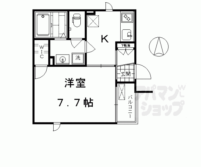 【シャーメゾン清水五条】間取