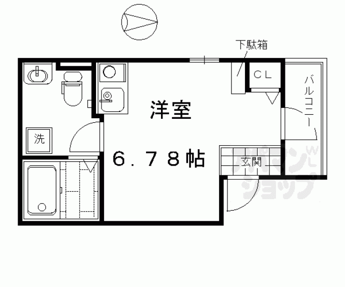 【ＫＹＯＴＯ　ＨＯＵＳＥ西寺】間取