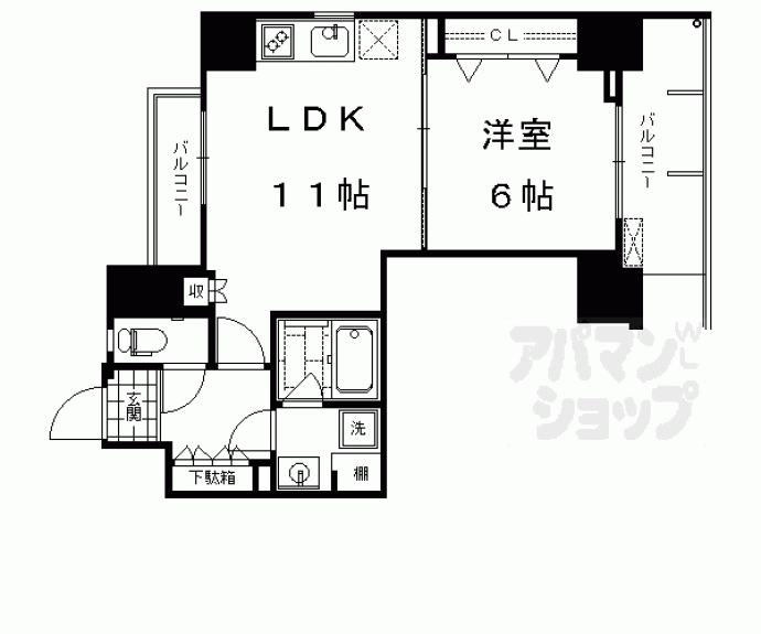 【ベラジオ京都洛南Ⅱ】間取