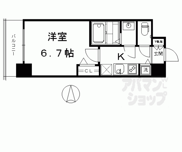 【サムティ京都西大路】間取