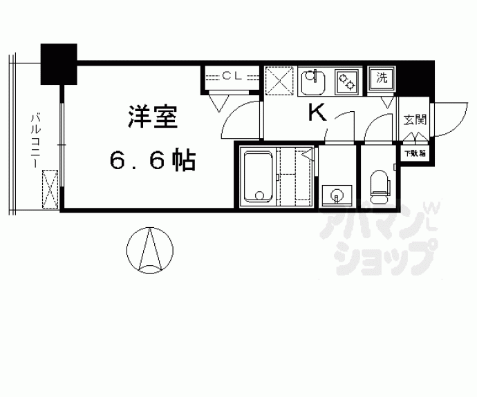 【サムティ京都西大路】間取